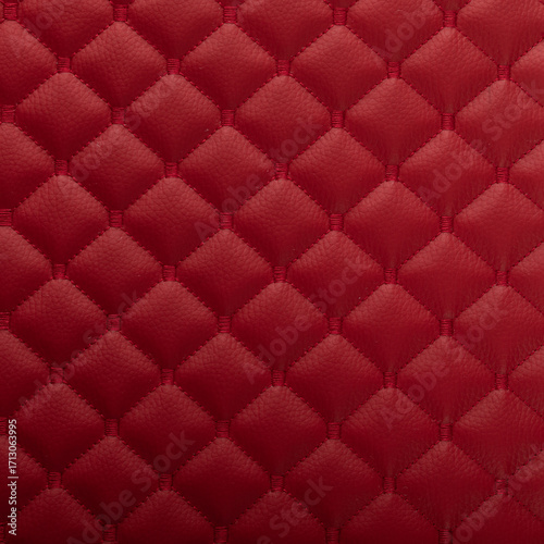 Red leather texture with diamond-shaped ornament