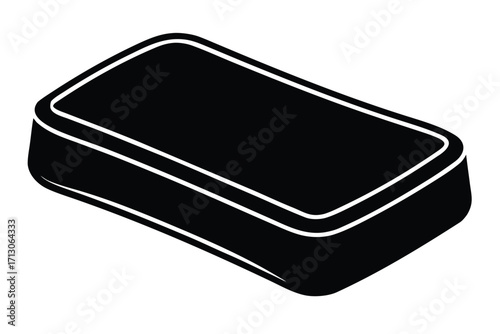 soap bar silhouette vector icon