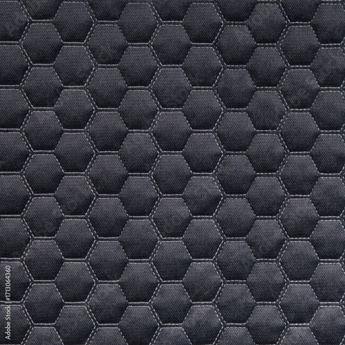 Grey leather texture with hexagon ornament