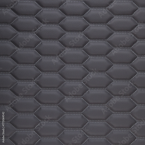 Grey  leather texture with hexagon ornament