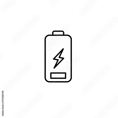 Charge Symbol Battery Icon Vector Design for Power and Energy Concepts