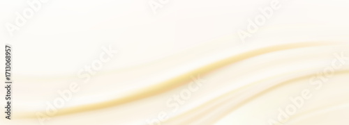 Dripping ice cream, yogurt, and mayonnaise vector texture. Glossy sugary and creamy flow illustration.