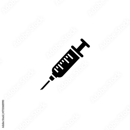 Syringe Symbol Medical Icon Vector Illustration