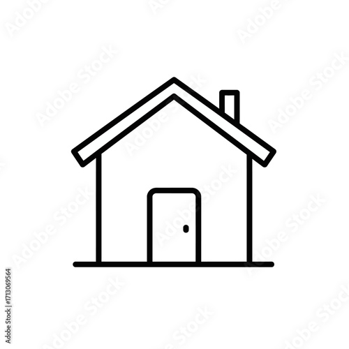 Home Symbol Icon Vector Illustration of a House