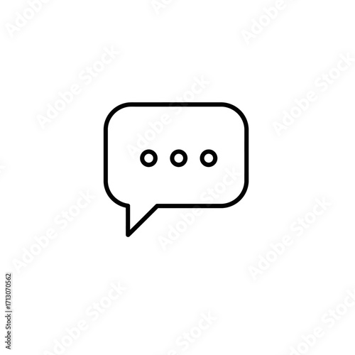 Vektor Symbol Icon Simple Chat Bubble Illustration