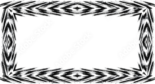 Abstract charcoal frame with striking diamond pattern for modern designs and creative projects