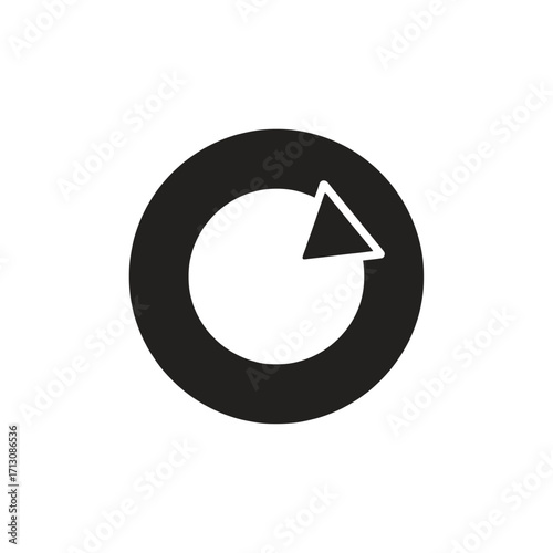 Circular graphic with a partial arrow, suggesting a cyclical or repeating process.