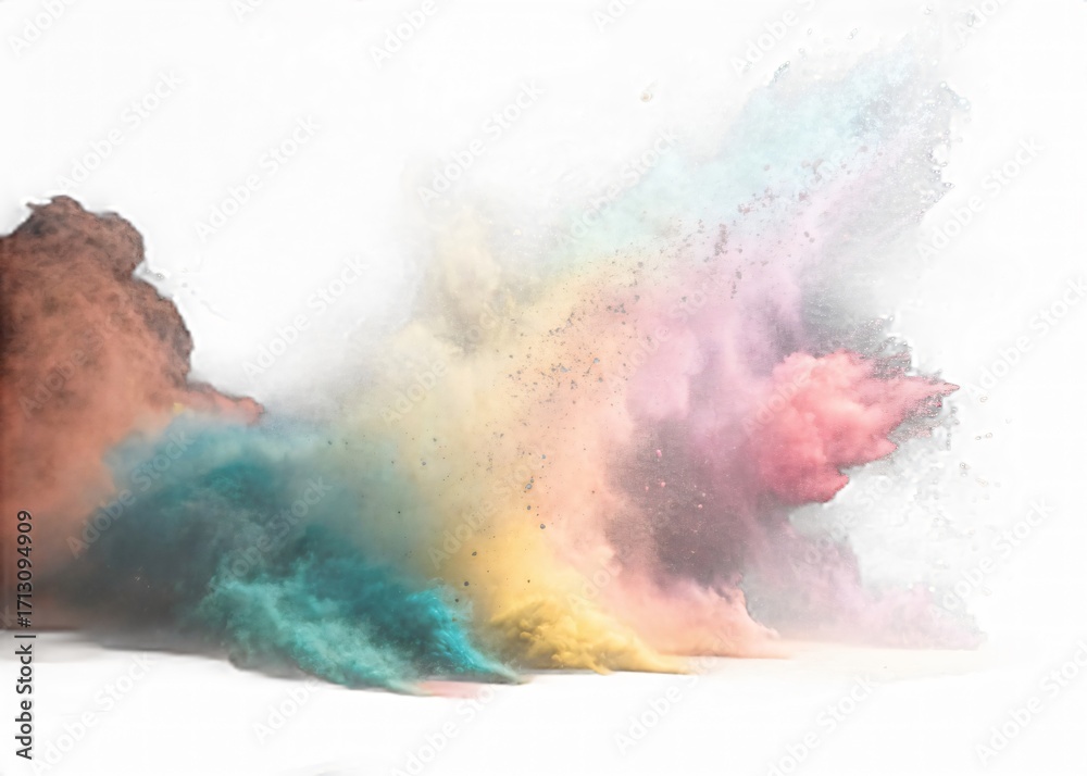 Fototapeta premium Abstract pastel cloud explosion design background