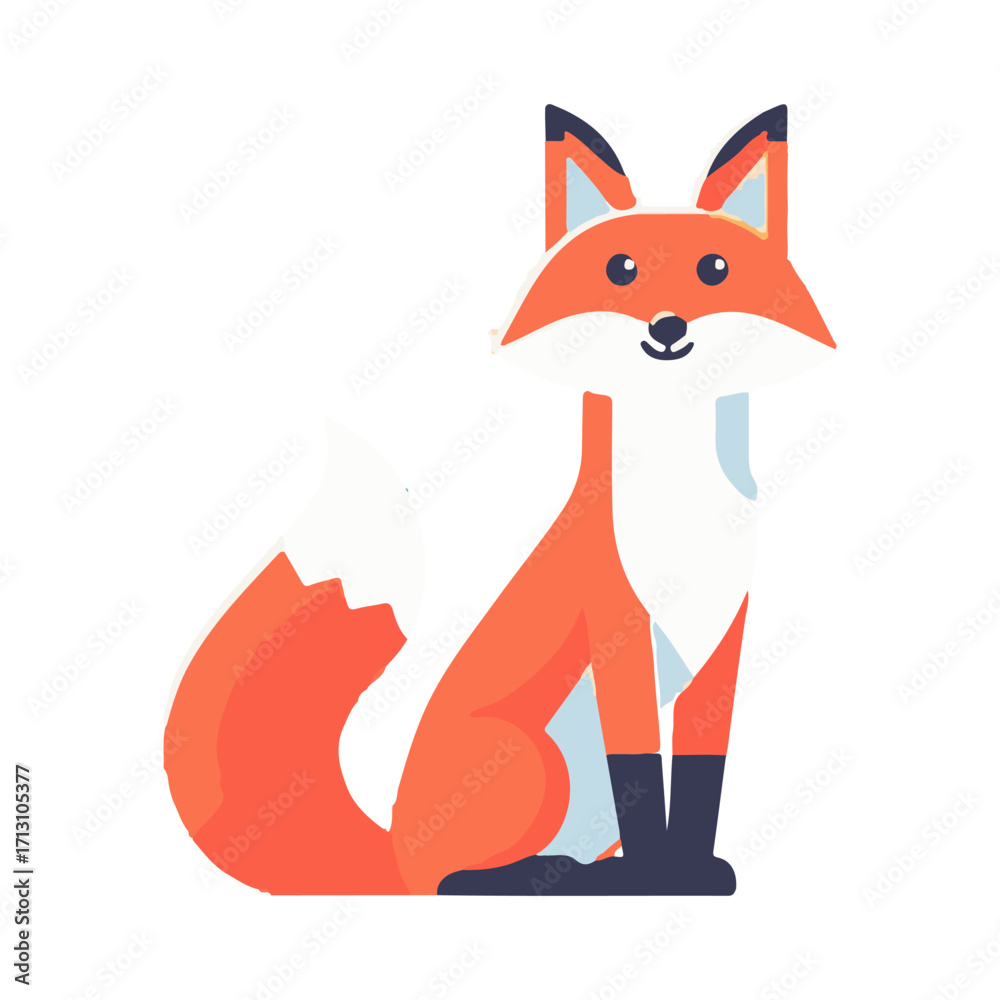 Obraz premium fox illustration design