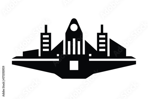enterprise vector icon silhouette