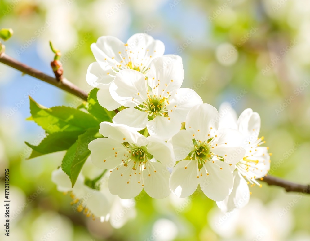 Obraz premium Spring blossoms on a branch