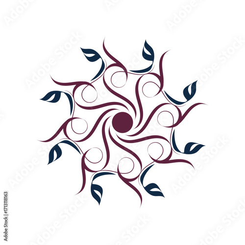 Modern abstract calligraphy design