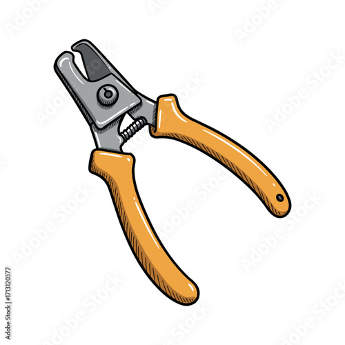 Cutting tool action workshop tool image industrial environment precision and craftsmanship. Vector illustration