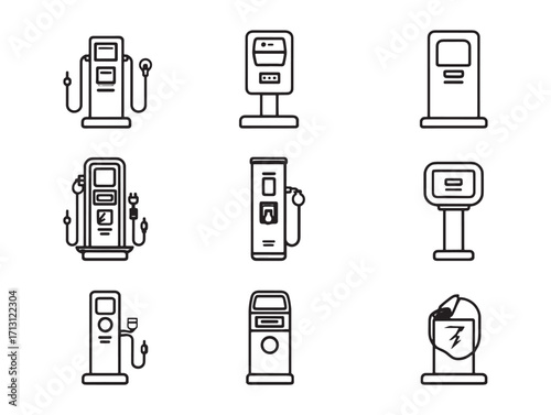 Charging station set ultra minimalist design
