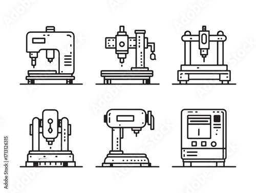 CNC machine precise industrial automation equipment