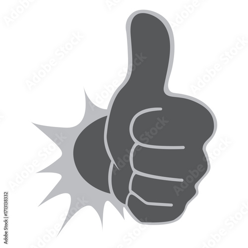 Thumbs up icon set: versatile linear style icons for approval and likes