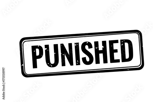 Red Rubber Stamp with punished Text – Grunge Style Office or Legal Concept