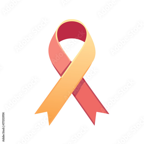 Single Awareness Ribbon Icon Symbolizing Hope Advocacy Charity Causes Support and Solidarity