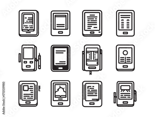E-reader Modern device for reading ebooks