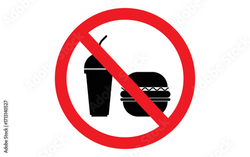 No food Sign icon, No Food Icon SVG Vector, No food - Free signaling icons
