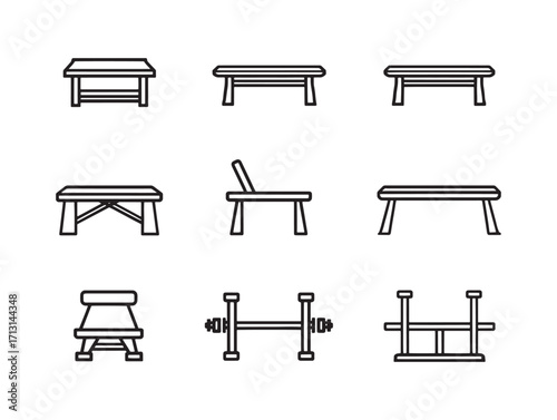 Flat bench for home workout exercises