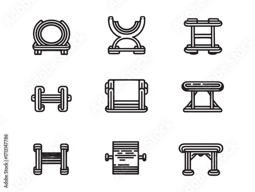 Glute ham developer leg exercise equipment