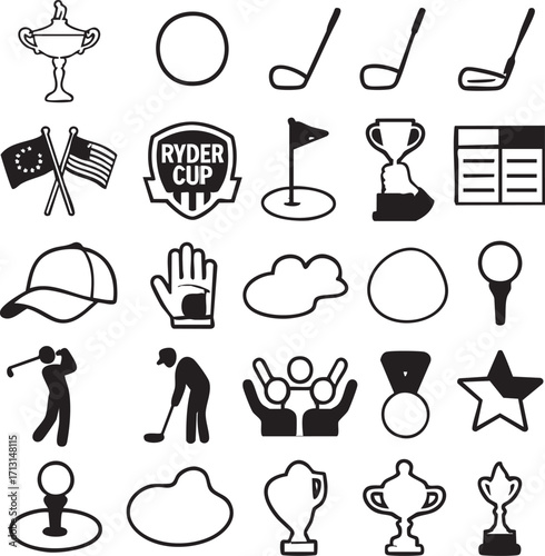Golf Icons and Symbols Collection 2.