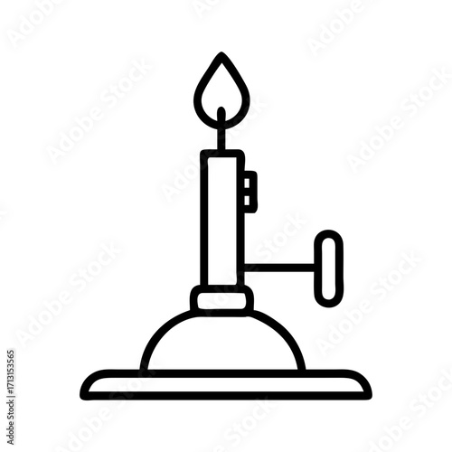 Bunsen burner diagram science lab equipment laboratory burner chemistry flame scientific tool gas 90