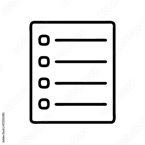 Checklist icon vector illustration for task management and to do list application interface design