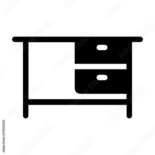 Desk with Drawers