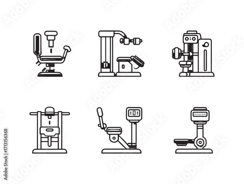 Hip abductor machine targeted lower body