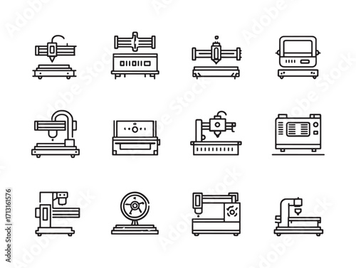 Laser cutter industrial tool metal equipment