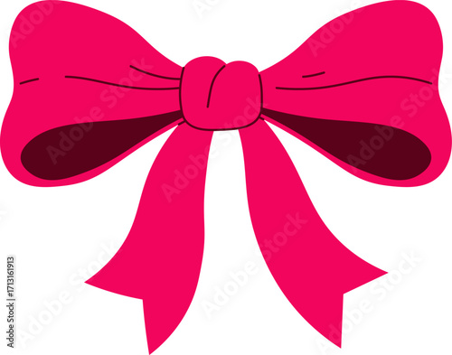 Vintage Bow with Flowing Ribbons