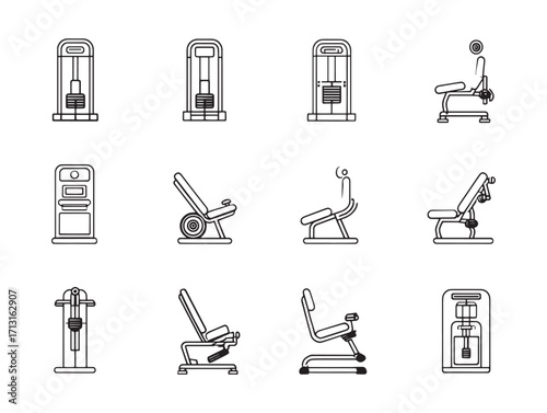 Leg curl machine lower body exercise
