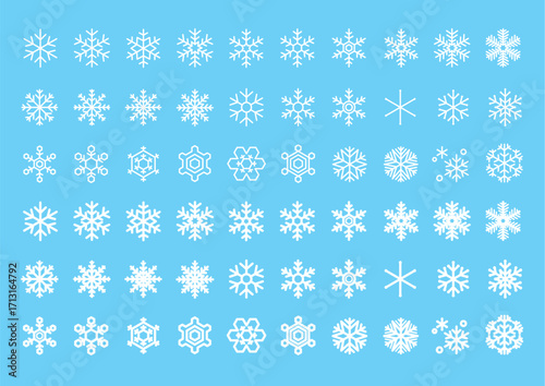 雪の結晶アイコンセット