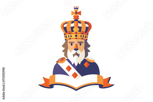 Netherlands Kings Day Koningsdag crown isolated