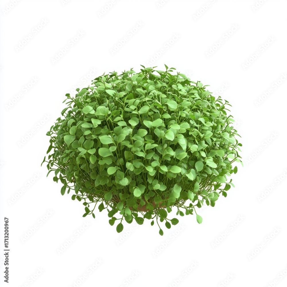 Fototapeta premium A lush, green sphere of vibrant foliage, perfect for adding a touch of nature to any setting.