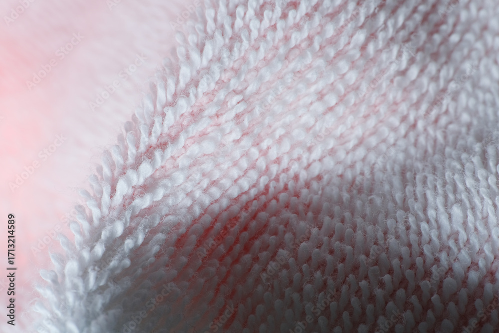 Fototapeta premium Macro shot of bath towel fabric as background