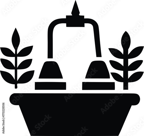 Farm irrigation system agricultural technology farming crop watering equipment plant growth water supply modern agriculture