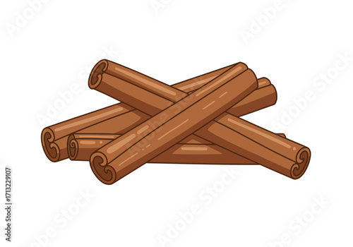 A pile of cinnamon sticks rolled up and crossing over each other