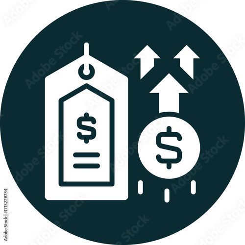 price icon isolated on white background. vector illustration icon for  business brokerage