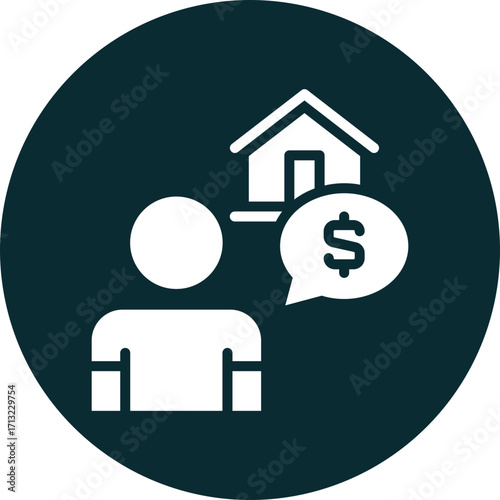buyer icon isolated on white background. vector illustration icon for  business brokerage