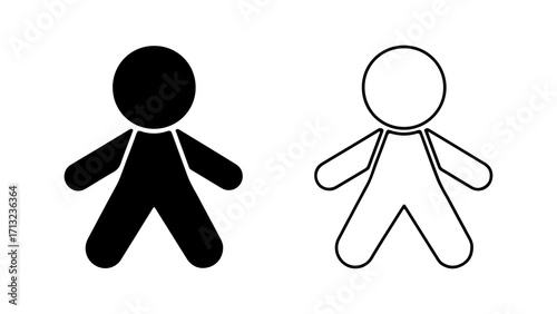 Simple black and white human figure icons.