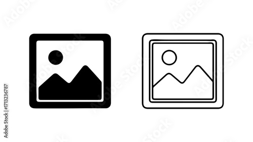 Simple picture and photo icons for web and apps.