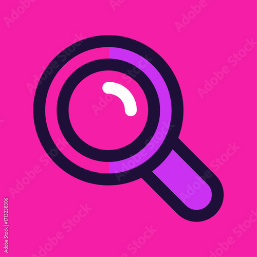 Magnifying Glass Icon Search, Explore, Discover, Find, Investigate