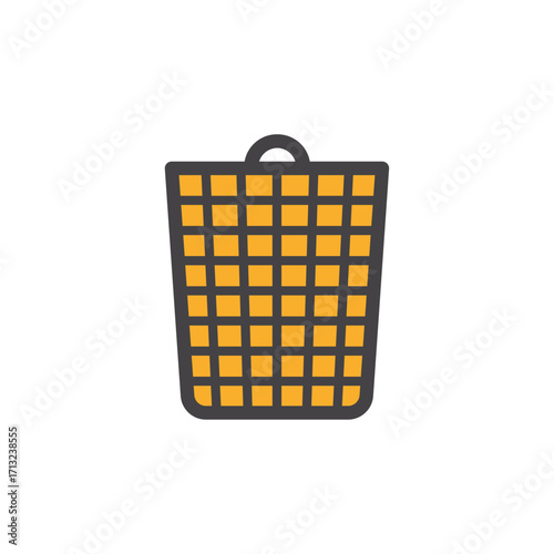 Wastebasket Icon Simple, Clean, and Modern Design