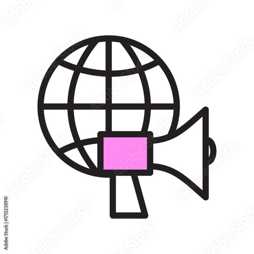 Global Communication Icon Worldwide Marketing and Announcement Strategy