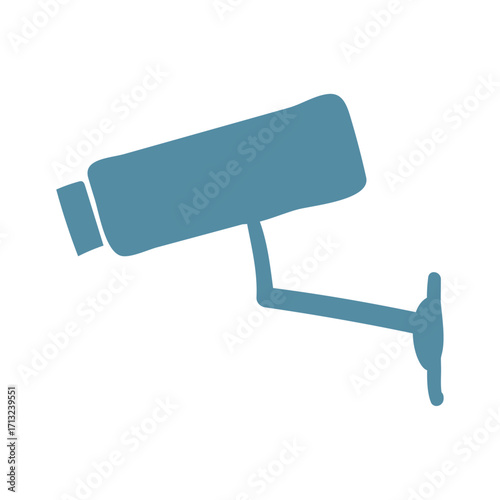 Security Camera Illustration Vigilance and Protection Depicted