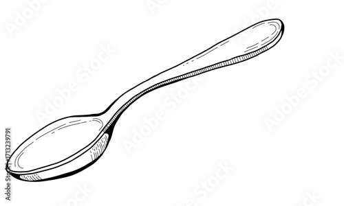 vintage style illustration of a spoon