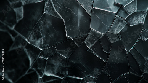 Textura de vidro rachado com efeito dramático